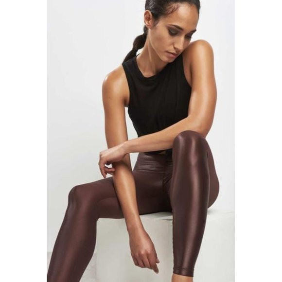 Koral Lustrous High Rise Leggings in Bordeaux XS - Picture 2 of 15